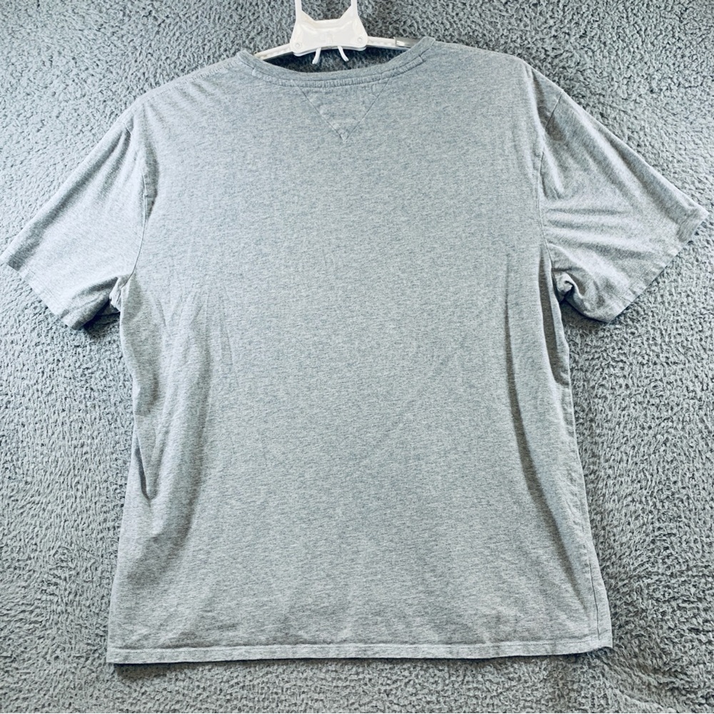 Tommy Hilfiger Men's Cotton Short Sleeve V Neck T-Shirt Gray Size XXL - Picture 2 of 8
